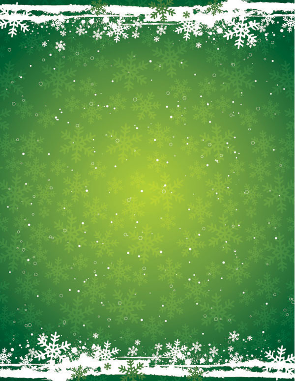 Green snow background vector snow christmas background   