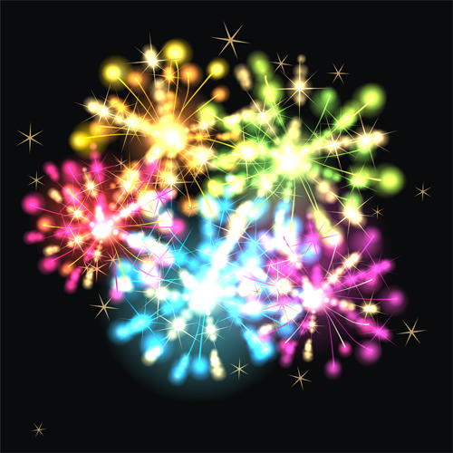 Fireworks christmas art background vector 03 Fireworks christmas background   