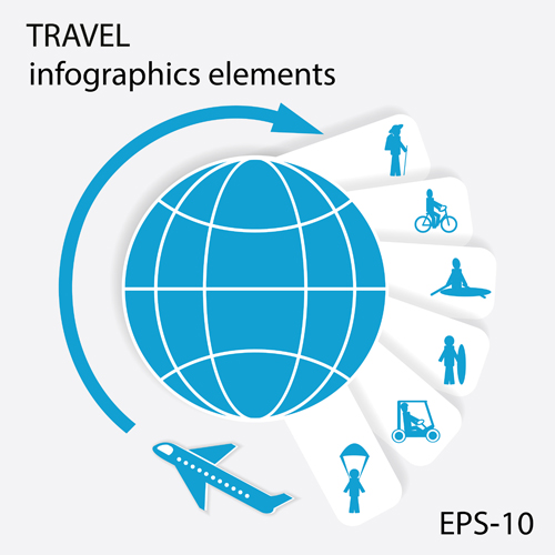 Travel with earth infographics elements 02 travel infographics infographic elements element   