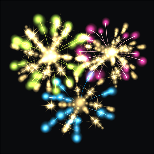 Fireworks christmas art background vector 01 Fireworks christmas background   