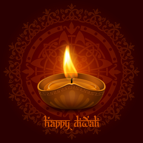 Happy Diwali ethnic styles background vectors 03 styles happy ethnic design background   