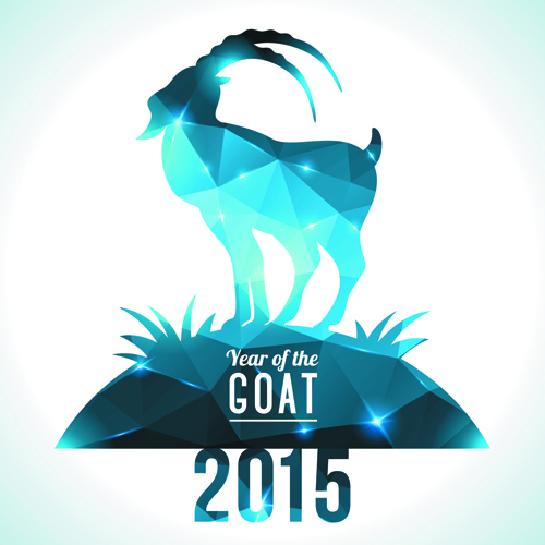 2015 goats holiday background art 04 holiday goat background   