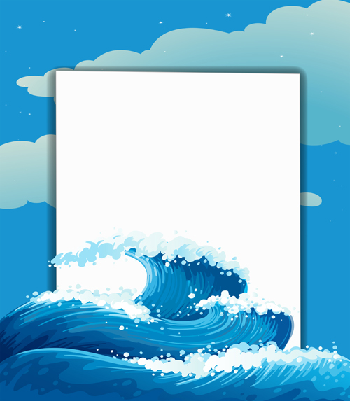 Tempestuous Sea Waves backgrounds vector 01 waves wave backgrounds background   