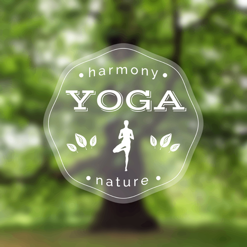 Blurred yoga creative background vectors set 02 yoga Creative background creative blurred   