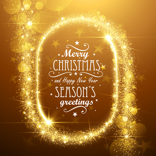 Golden glow christmas holiday background vector 05 holiday golden glow christmas background   
