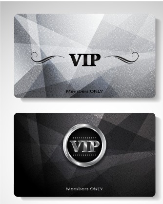 Glowing Vip card creative design vector set 02 vip card vip glowing creative cards card   