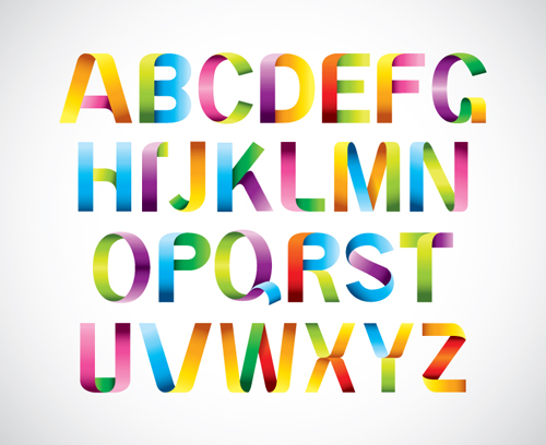 Set of Different Alphabet elements design vector 04 elements element different alphabet   