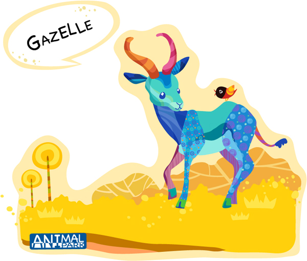 Draw Gazelle vector Gazelle draw   