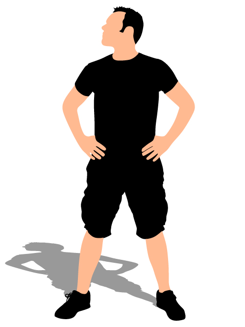 Young man vector illustration material young man illustration   