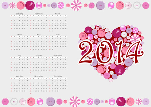 Calendar 2014 vector huge collection 103 Huge collection collection calendar 2014   