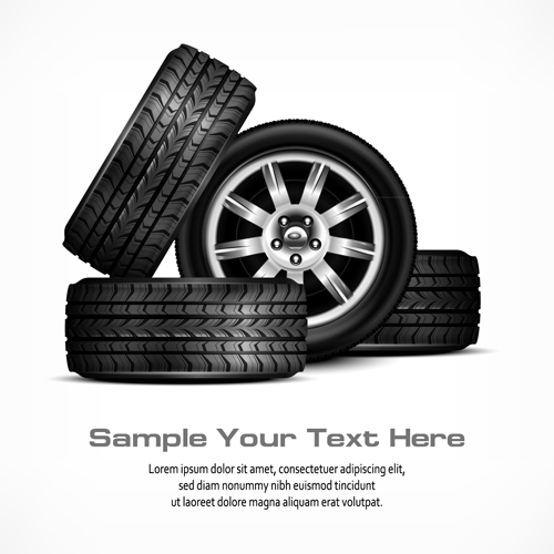 Shiny car tire background vector graphics tire shiny car background vector background   