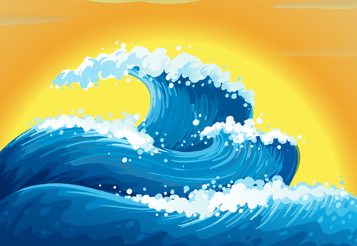 Tempestuous Sea Waves backgrounds vector 02 waves wave sea backgrounds background   