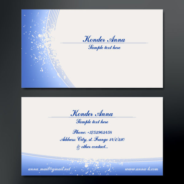 Modern design Business Cards vector set 01 modern cards business card business   