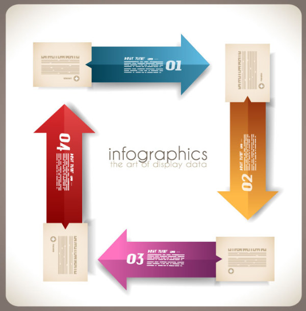 Numbered Infographics elements vector 06 Numbered Infographic numbered number infographics infographic elements element   