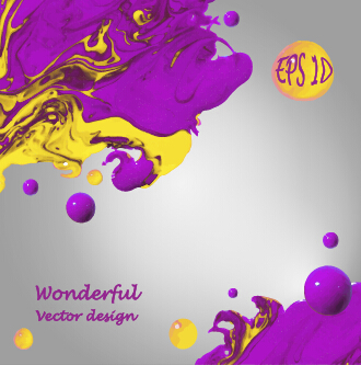 Wonderful oil paint art background vector 04 Wonderful paint oil background   