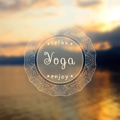 Blurred yoga creative background vectors set 03 yoga creative blurred background   