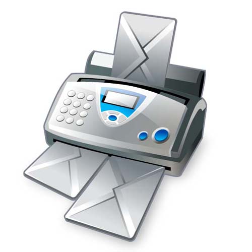 Fax machine icon vector icon fax machine   