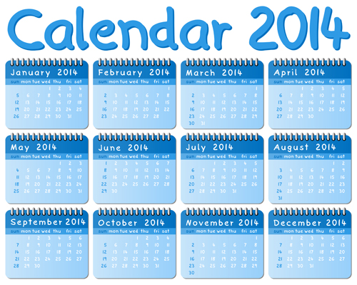 Calendar 2014 vector huge collection 104 Huge collection collection calendar 2014   