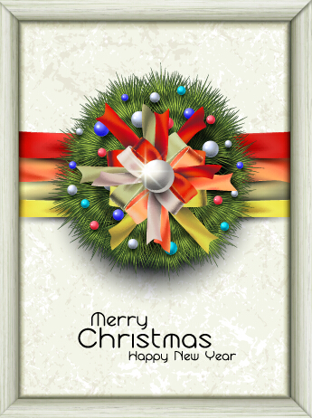 Creative christmas frame background vector design frame creative christmas   