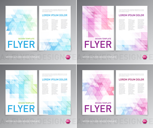 Colored flyer abstract design vector 05 flyer colored abstract   