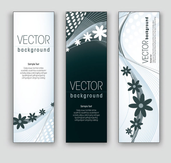 Exquisite Vertical banner design vector 04 vertical exquisite banner   