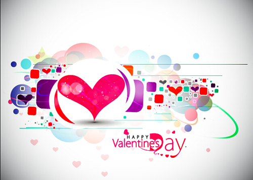 Abstract valentines day design vectors 05 valentines design day abstract   