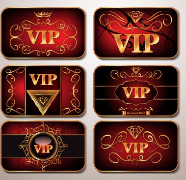 Shiny royal VIP cards design vector set 01 vip card vip shiny royal cards card   