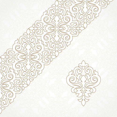 Ornate oriental floral pattern vector background 03 pattern ornate oriental floral pattern floral background   