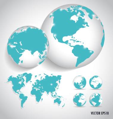 Earth and world map vector design 03 world map world map vector earth   