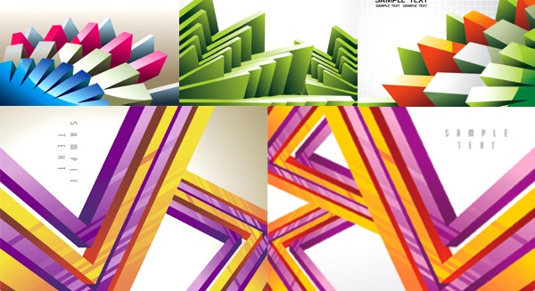 3D geometric background shiny vector geometric 3d   