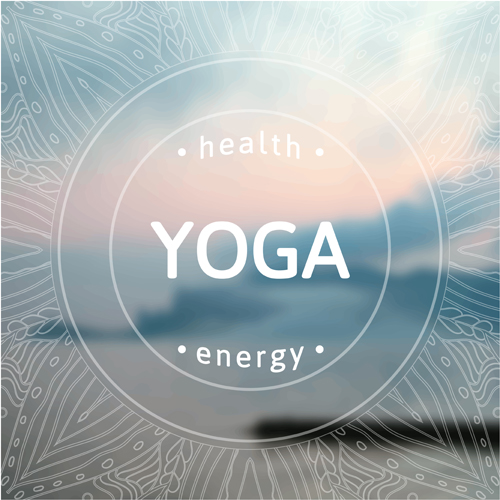 Blurred yoga creative background vectors set 01 yoga creative blurred background   