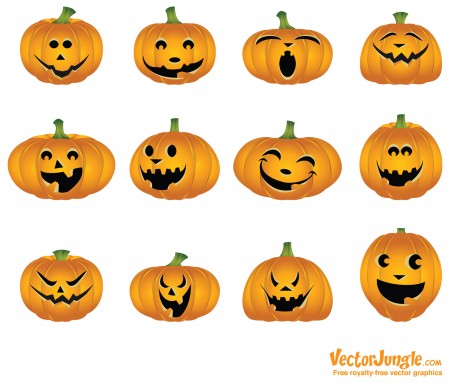 Halloween pumpkins mixed icons vector 04 pumpkin icons halloween   