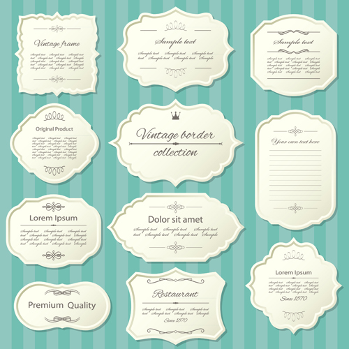 Elegant paper frames 04 vector paper frames elegant   