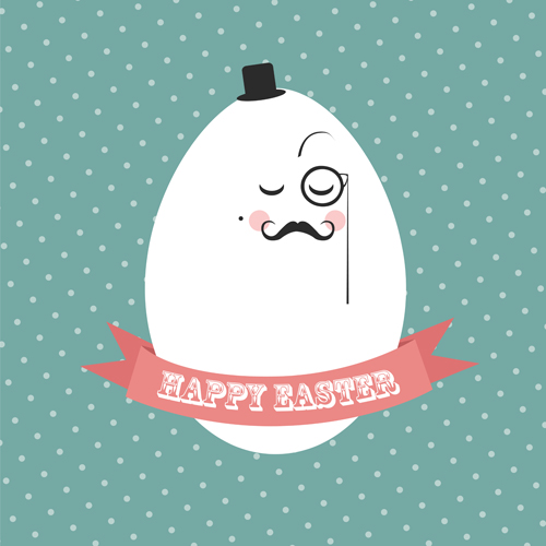 Funny easter egg with vintage background vintage easter egg background   