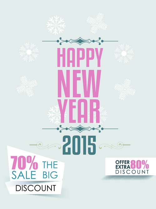 2015 christmas discount big sale poster vectors 06 poster discount christmas big sale 2015   