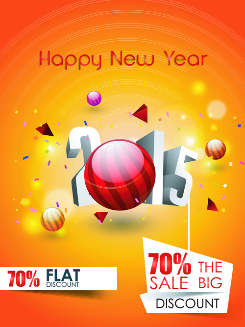 2015 christmas discount big sale poster vectors 07 poster discount christmas big sale 2015   