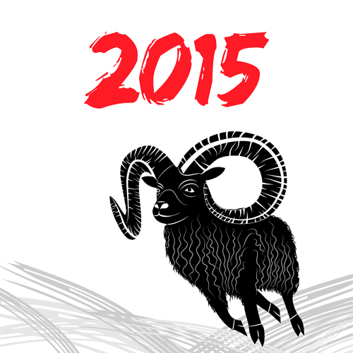 2015 goats holiday background art 01 holiday goat background 2015   