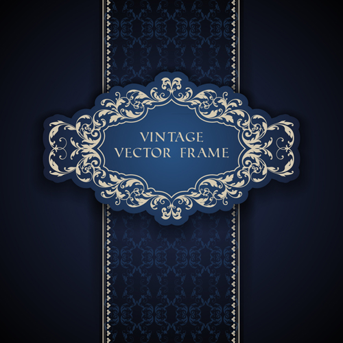 Ornate vintage template background vector 06 vintage ornate background vector background   