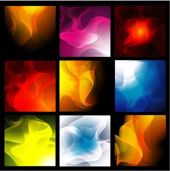 Gorgeous smoke background vector smoke pictures Color smoke background to download free EPS   