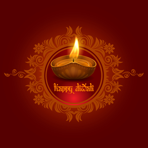 Happy Diwali ethnic styles background vectors 08 styles happy ethnic design background   