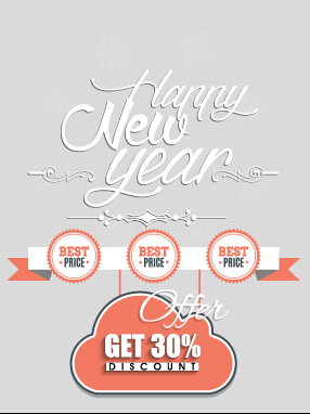 2015 christmas discount big sale poster vectors 09 poster discount christmas big sale 2015   