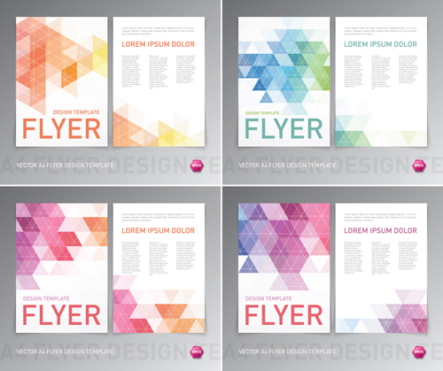 Colored flyer abstract design vector 04 flyer colored abstract   