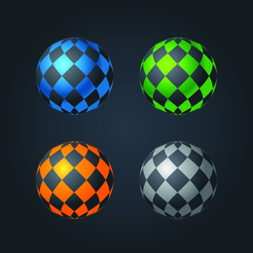 Abstract spheres modern material vector 05 sphere modern abstract   