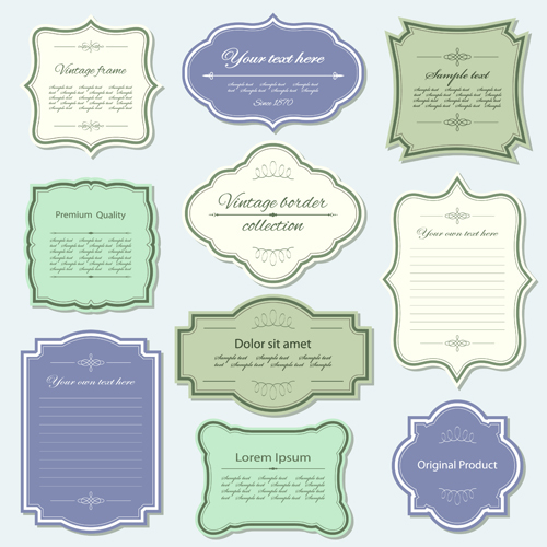 Elegant vintage frames design vector 03 vintage frames elegant   