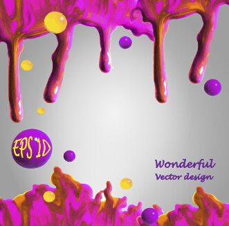 Wonderful oil paint art background vector 05 Wonderful paint oil   