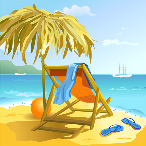 Summer beach travel backgrounds vector 01 summer beach backgrounds background   