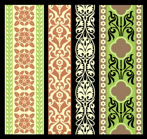 Elements of Vintage frames pattern vector material 01 pattern material frames elements element   