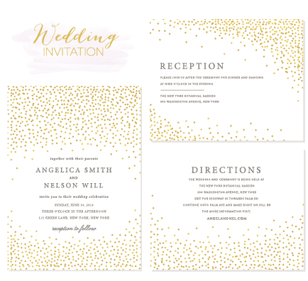 Elegant wedding invitations creative vector material 03 wedding material invitation elegant creative   