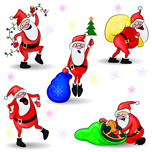 Different Santa Claus design vector 02 santa claus santa 2014   
