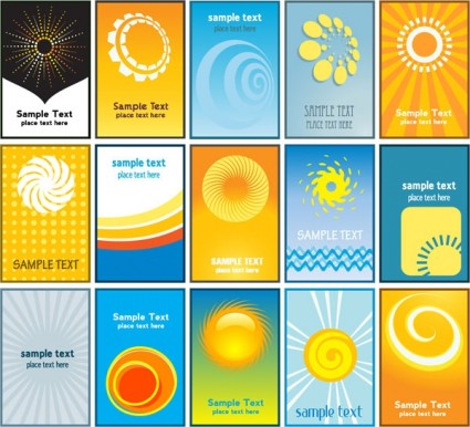 Sun styles business card design vectors theme sun styles design card business card business background   